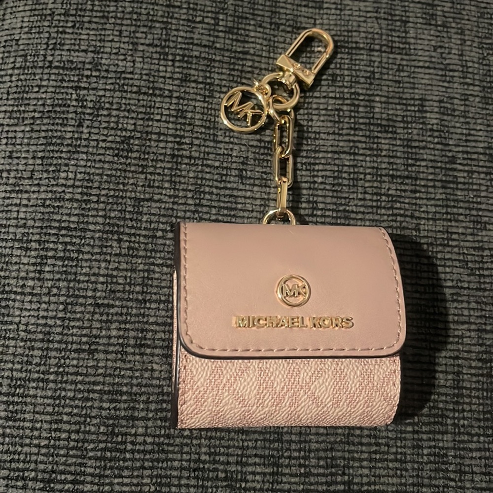 Michael Kors rose gold AirPod case